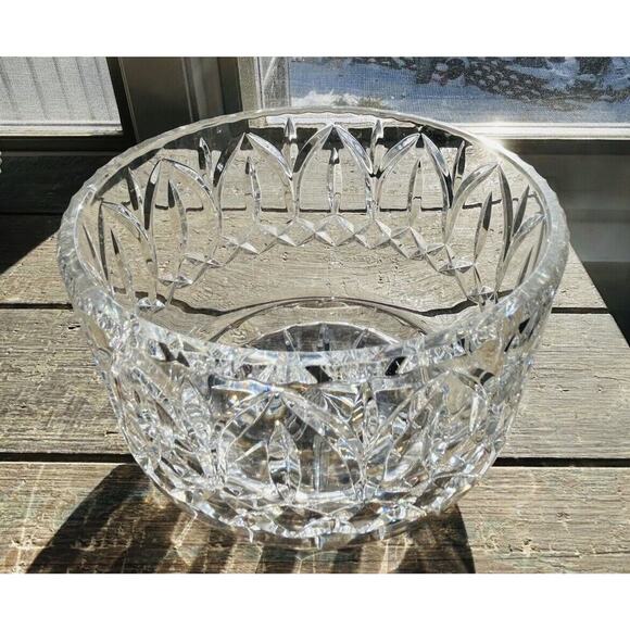 Vintage Astor Crystal Bowl Round Clear Glass Centerpiece - Picture 6 of 16